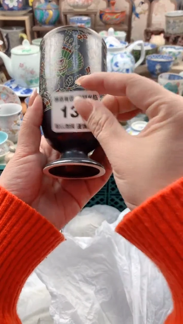 瓷片蔓*莓130号九姑娘工艺品瓷器