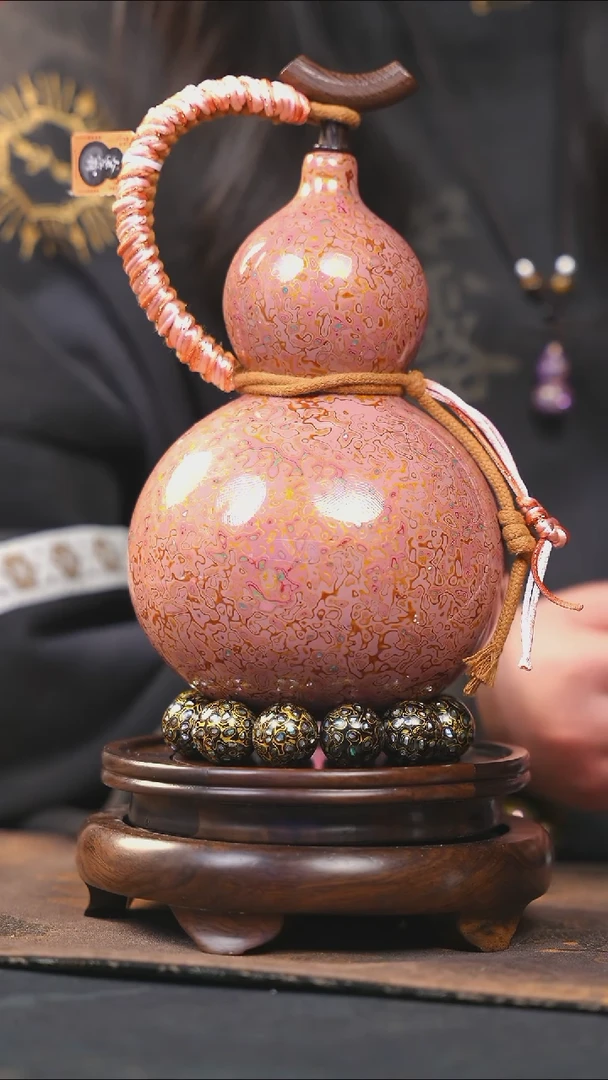 【闪购商品】YP252漆艺酒葫芦不包手串及旋转底座