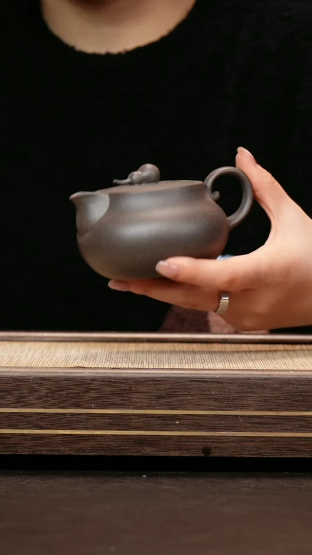 茶壶紫砂天青泥 葫芦i壶