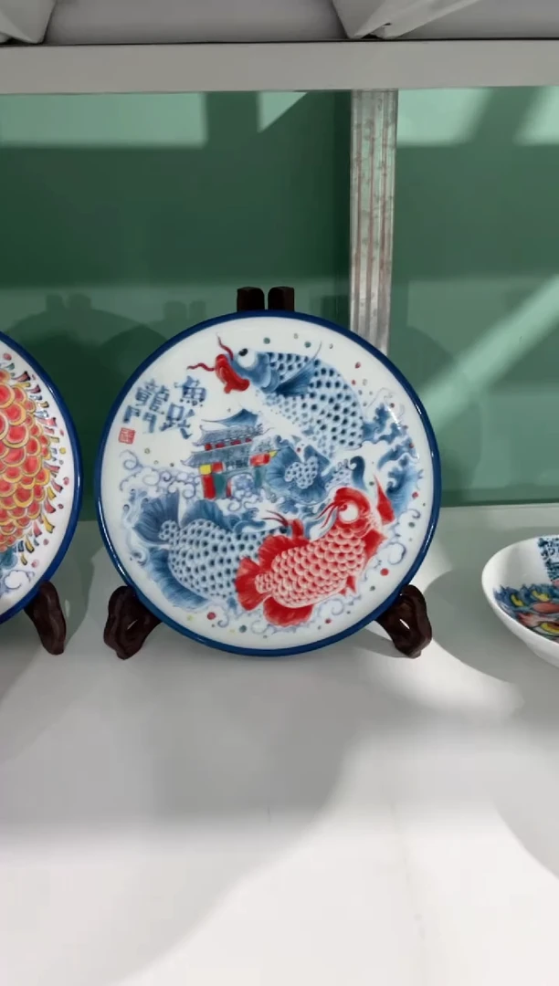 拙明院（微瑕价格）蓝边餐盘（不带架）