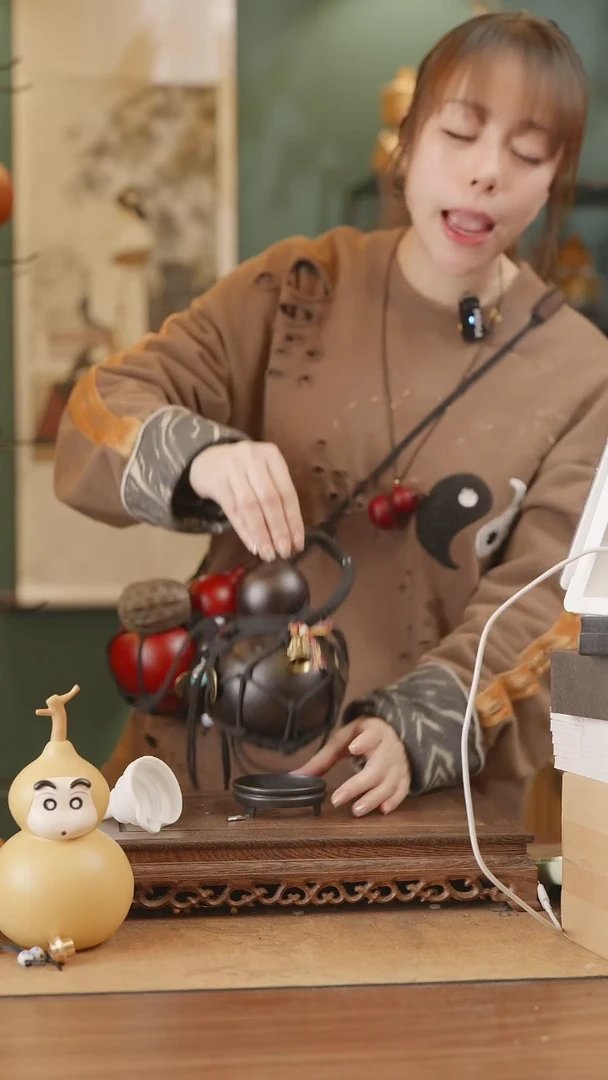 【闪购商品】276号精品天然大漆工艺防渗内胆酒葫芦~