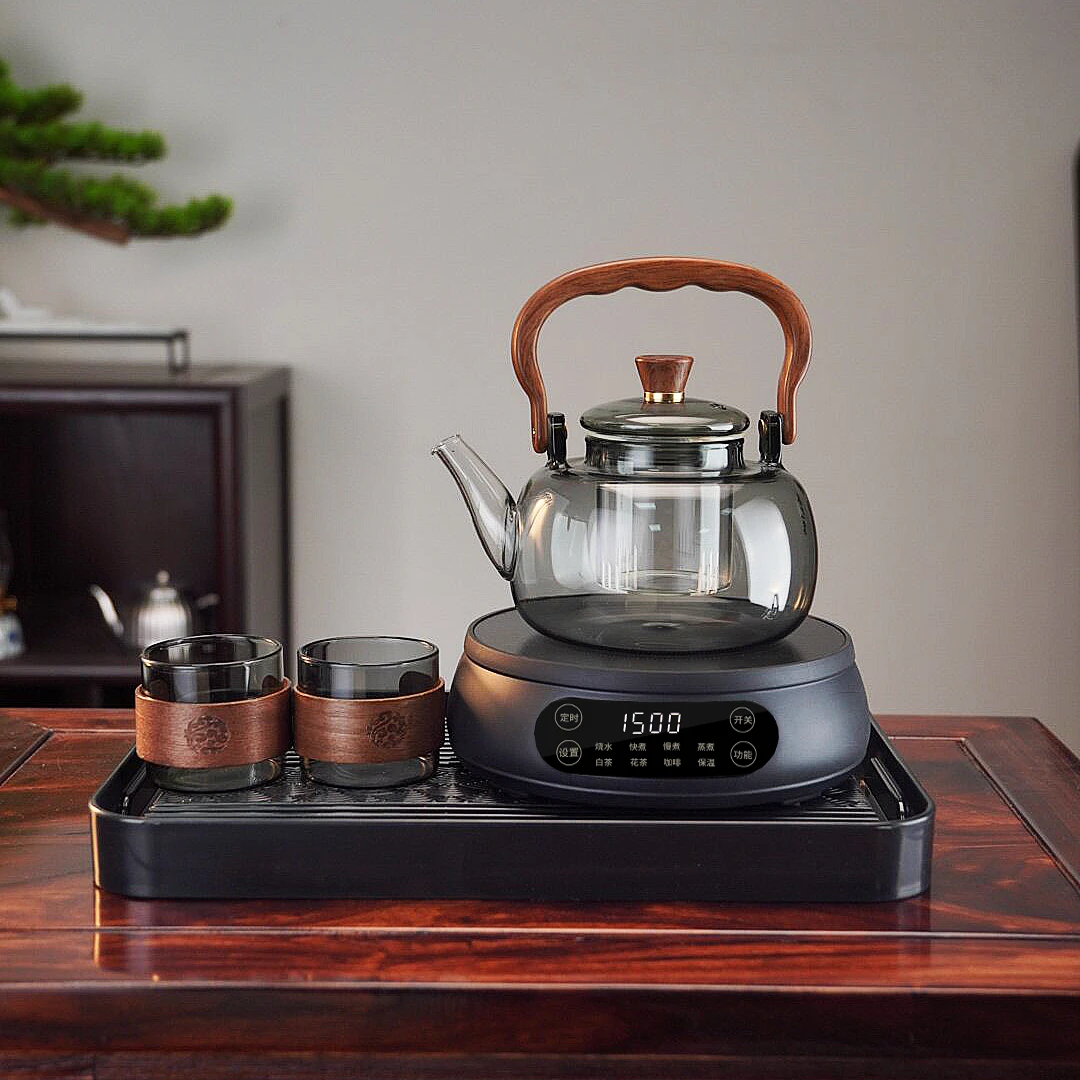全新1500W智能电陶炉多功能煮茶器保温蒸茶煮茶花茶白茶（606）