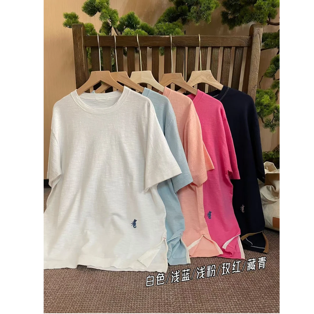 【子溪说衣】小海马爱心蜜蜂刺绣短袖T恤DGPP-tx357