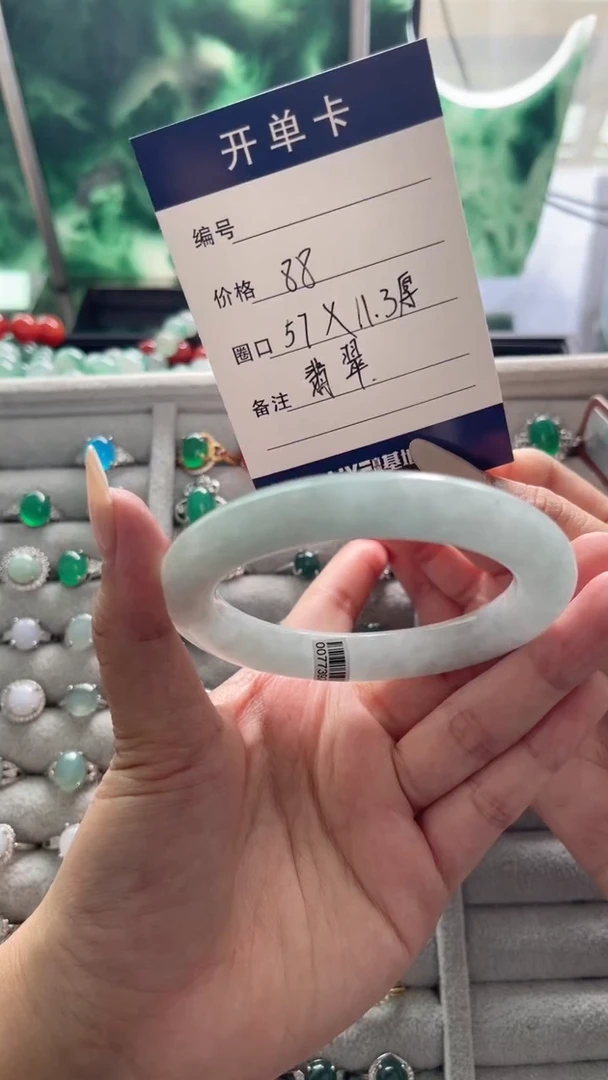 未镶嵌手镯翡翠手镯