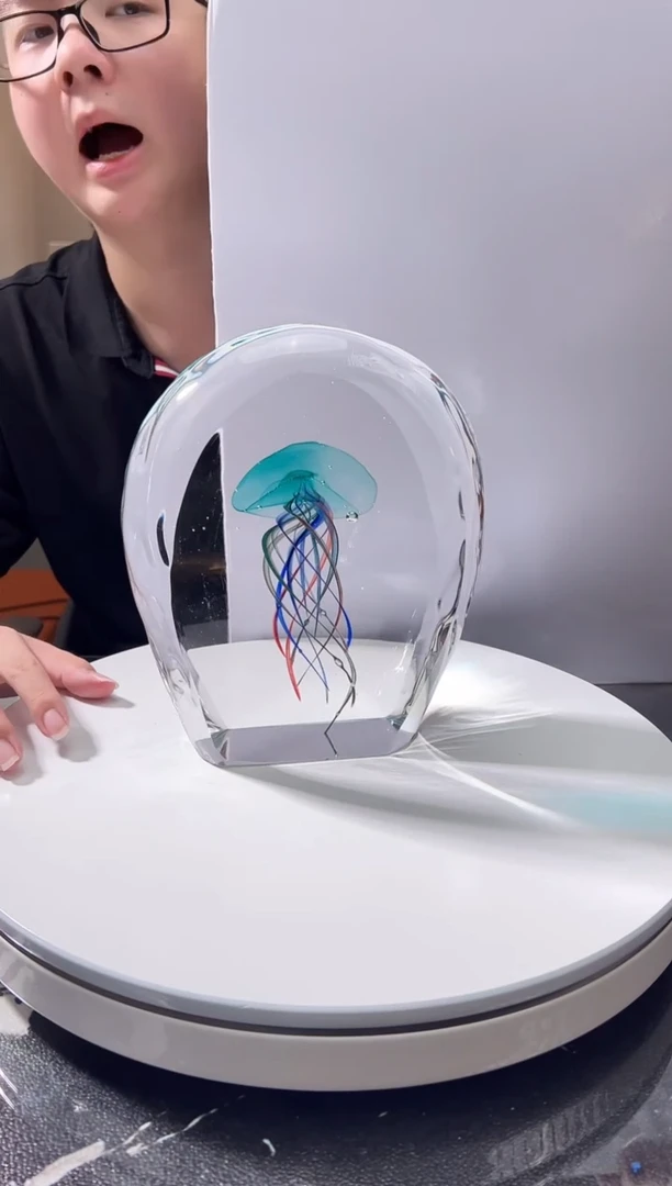 茶宠巴比特美学 大号 蓝头双切面水母