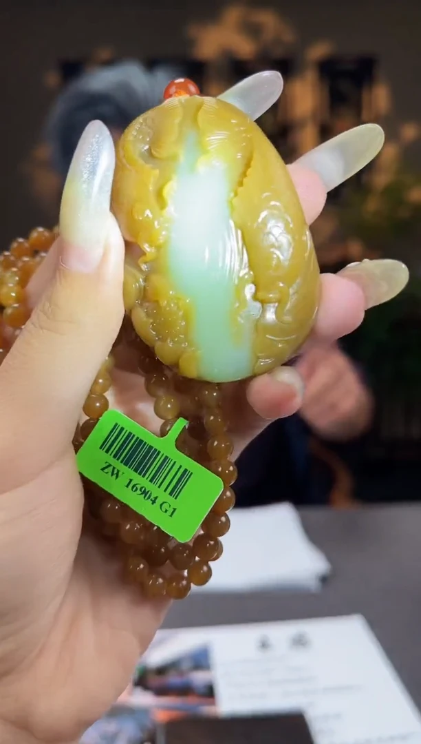 和田玉未镶嵌颈饰C077