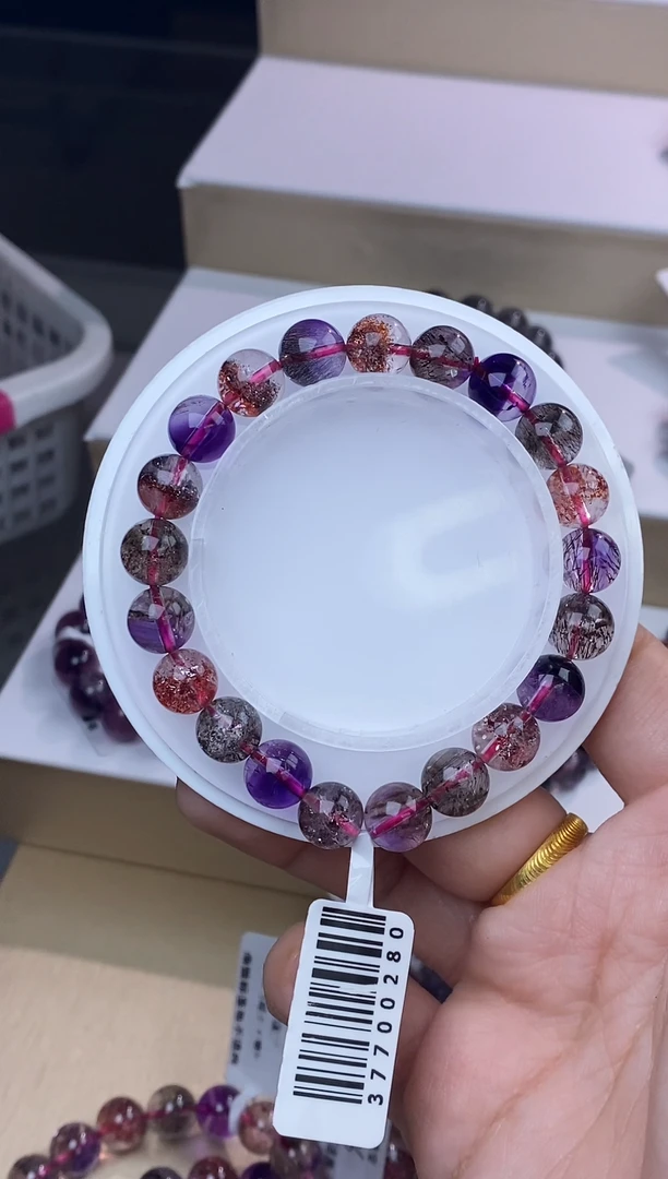 【闪购商品】水晶手链未镶嵌黑加仑超七单圈9m+