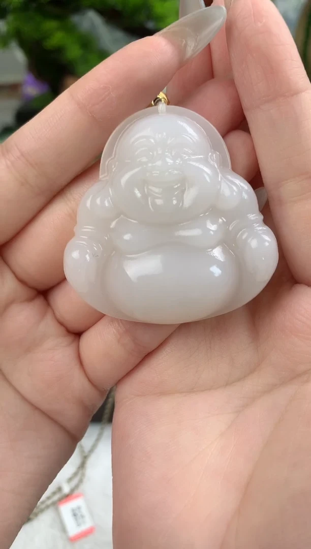 和田玉未镶嵌颈饰吊坠50mm