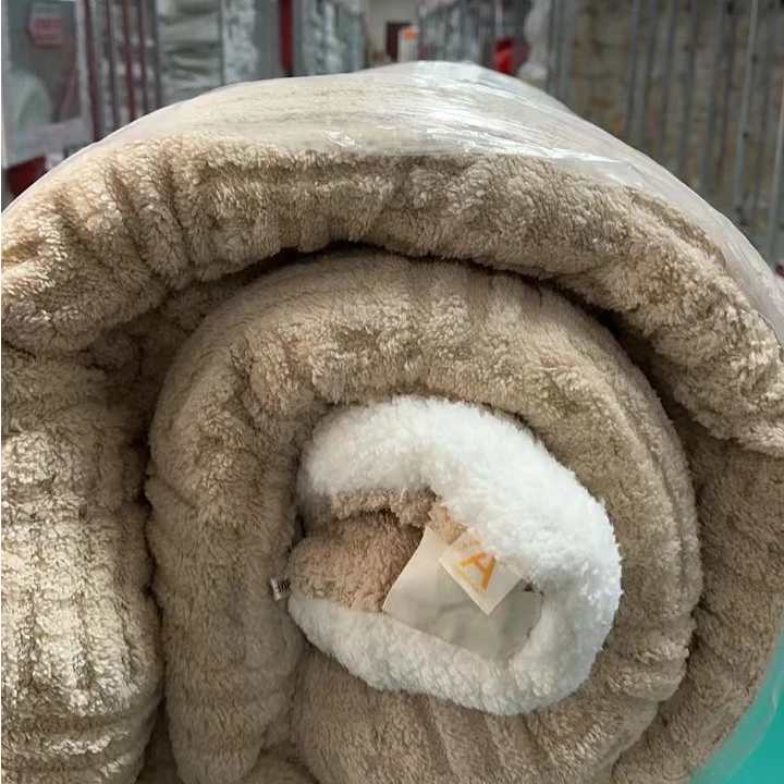 清暖宝宝塔芙绒加厚保暖双面绒冬被