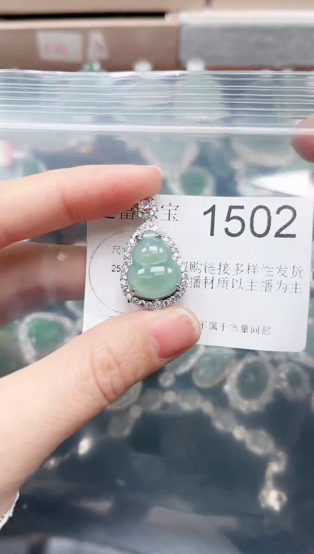 【闪购商品】翡翠颈饰未镶嵌1502赠皮绳