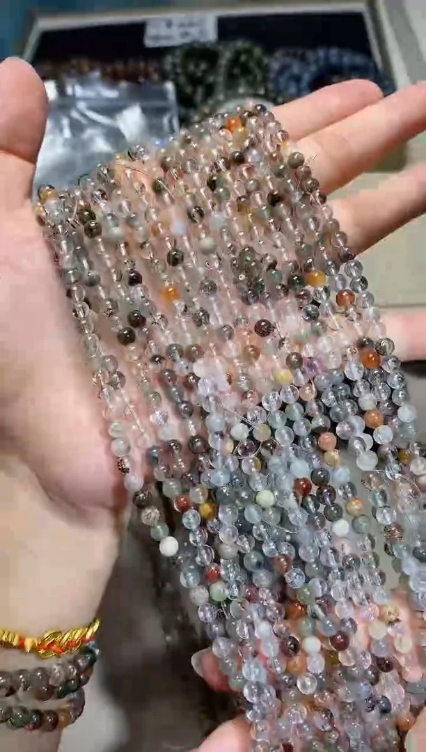 水晶手串未镶嵌满天星幽灵三圈