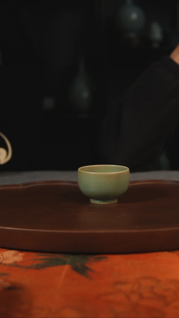 杯子黄**~小罗汉  汝州原产地原矿仿古老釉