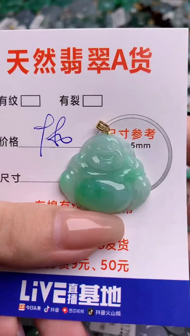 翡翠18K金镶嵌颈饰1035985000