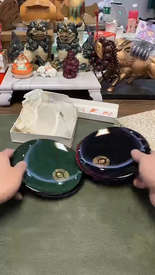 h*651木胎4小盘·