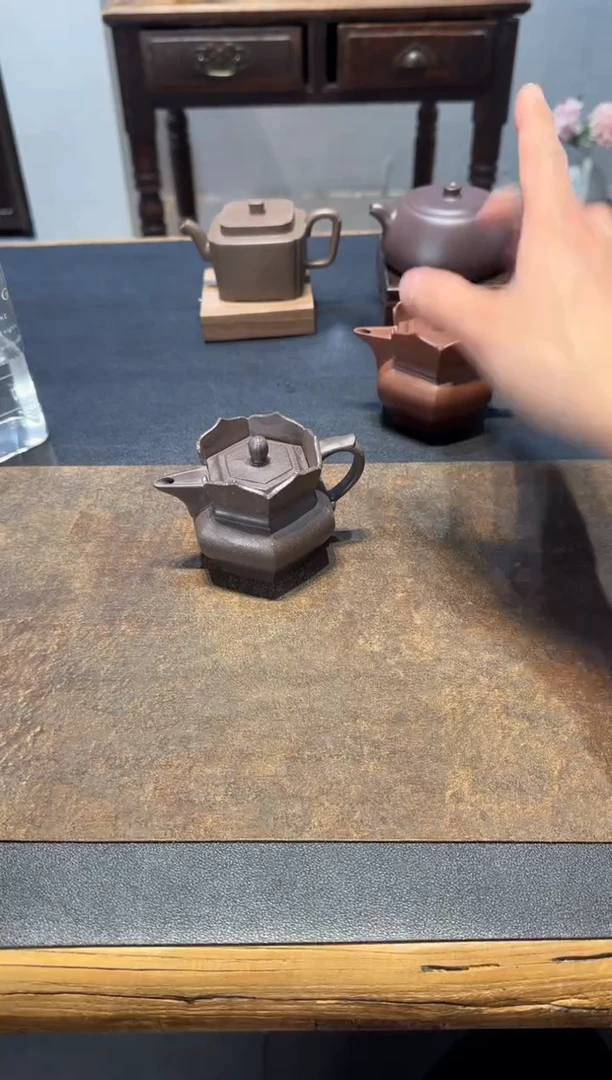 茶壶紫砂明**水天青小僧帽师哥