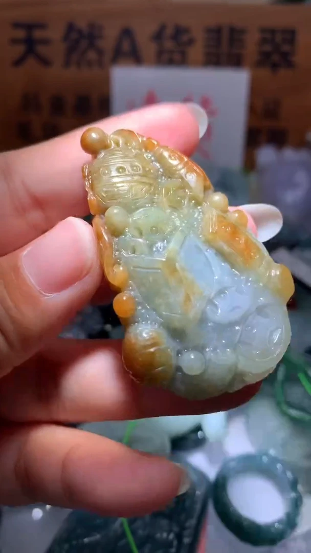 【闪购商品】翡翠颈饰未镶嵌保真天然A货翡翠