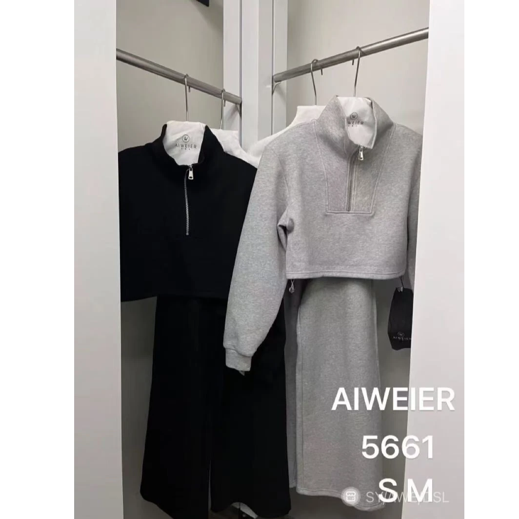 5661•运动套装 TZ# 意法货 冬季大垫肩加厚复合卫衣套装•