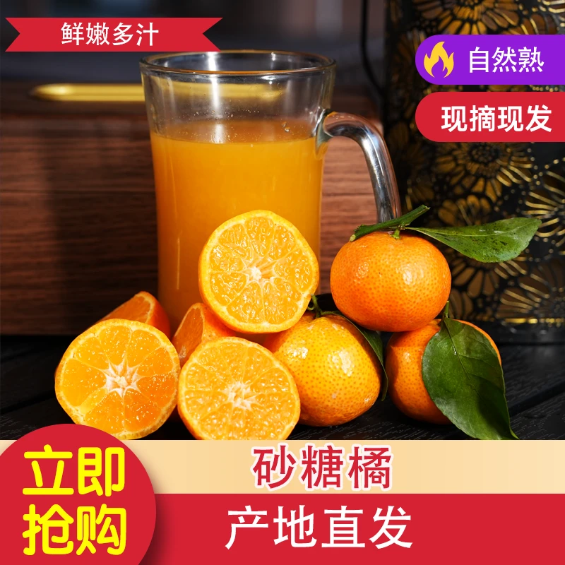 爆甜多汁砂糖橘广西水果薄皮新鲜甘甜当季现摘现发爆甜多汁包邮03