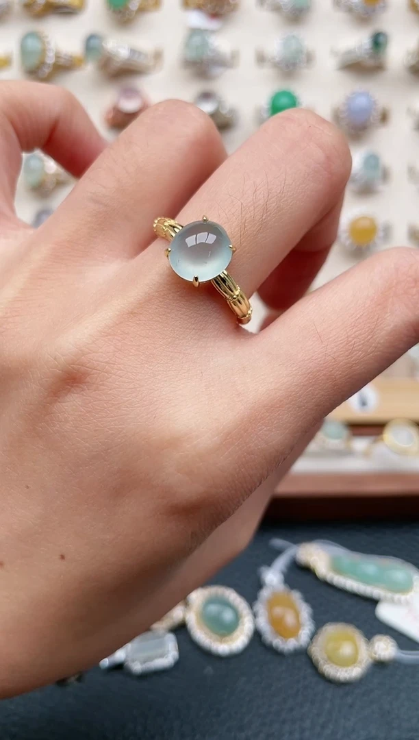 【闪购商品】翡翠戒指银S925镶嵌1111