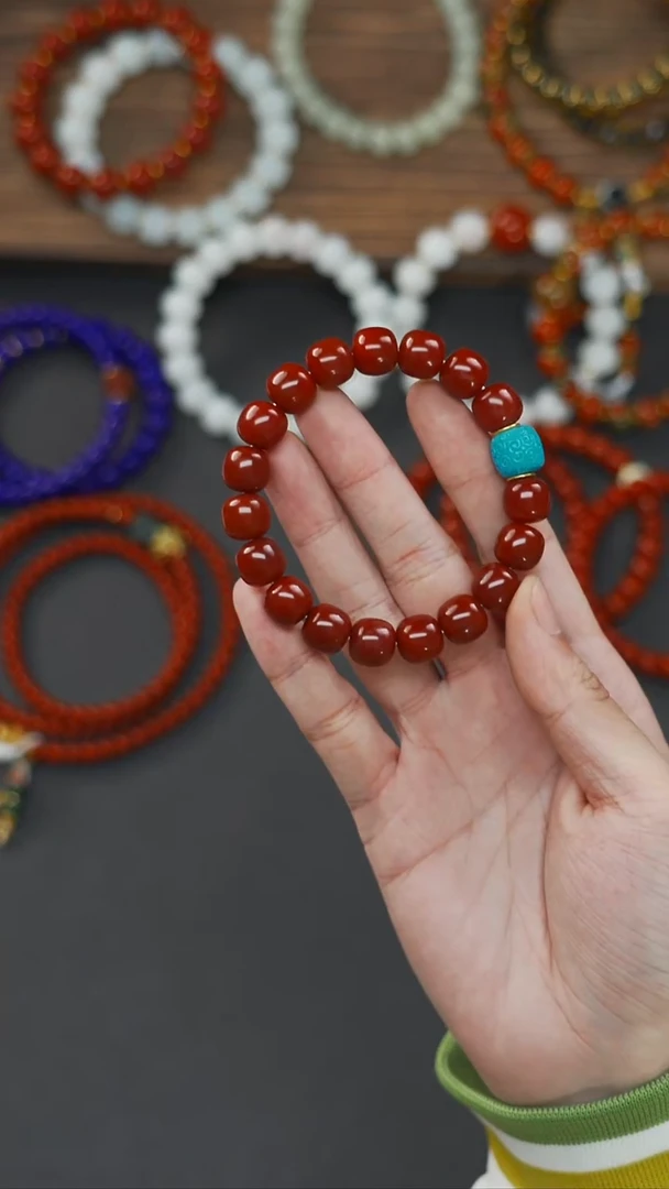 未镶嵌文玩配饰南红玛瑙用*梵阁精品文玩回血