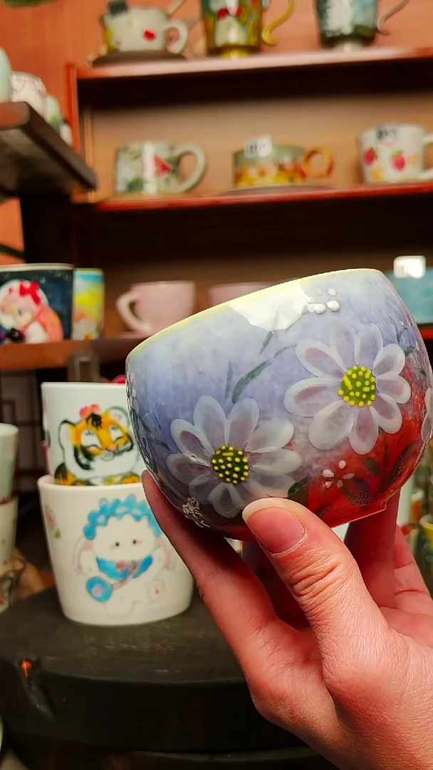 摆件陶景德镇高温手作陶瓷有瑕