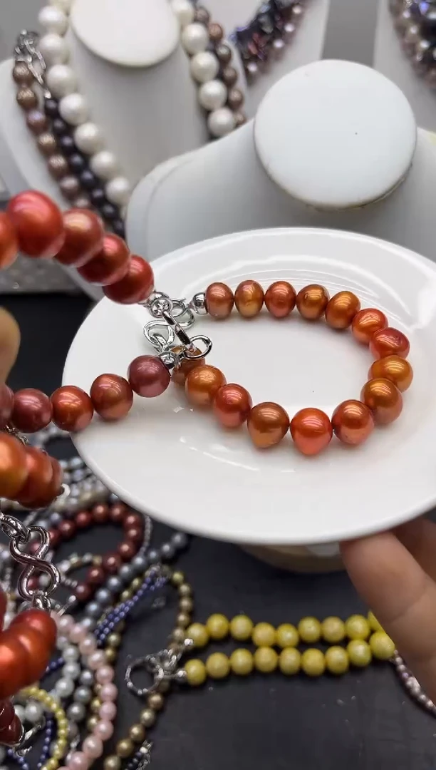 淡水珍珠钛钢颈饰1