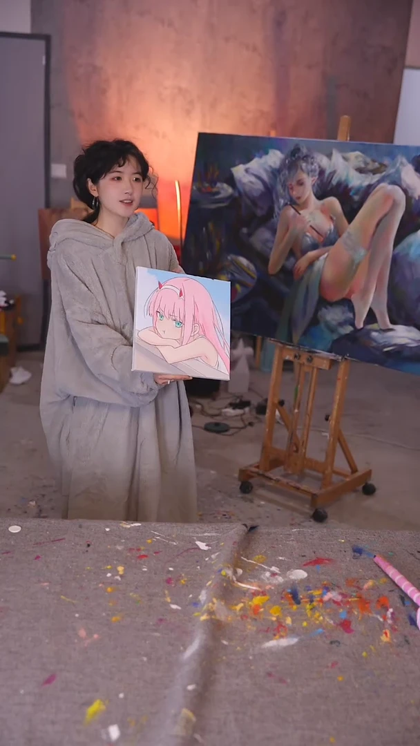 【闪购商品】油画小02丙烯画纯手绘不加