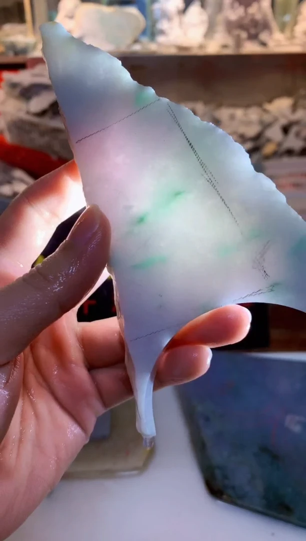 裸石翡翠0朗0翡翠珠宝384