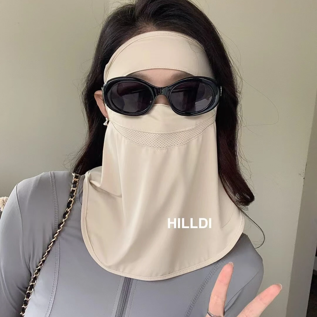 2025新款防晒口罩女夏季全脸面罩防紫外线冰丝透气全脸护颈