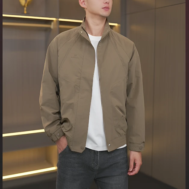 TUCANO/啄木鳥2025秋季立领夹克休闲时尚宽松纯色百搭外套男3910