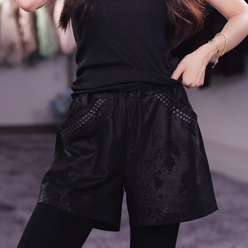 【Yongjia】设计师高定绵羊皮短裤SD-77244-1