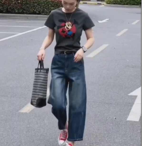 2025夏季新款网红同款洋气减龄气时尚打底衫裤子ABZz