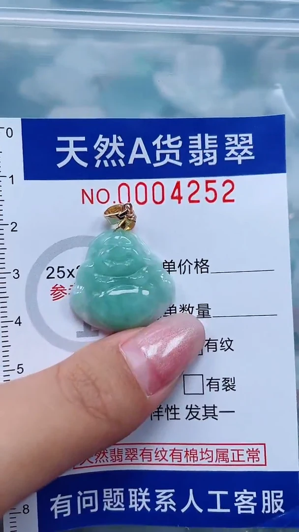 翡翠未镶嵌吊坠(不含链)1