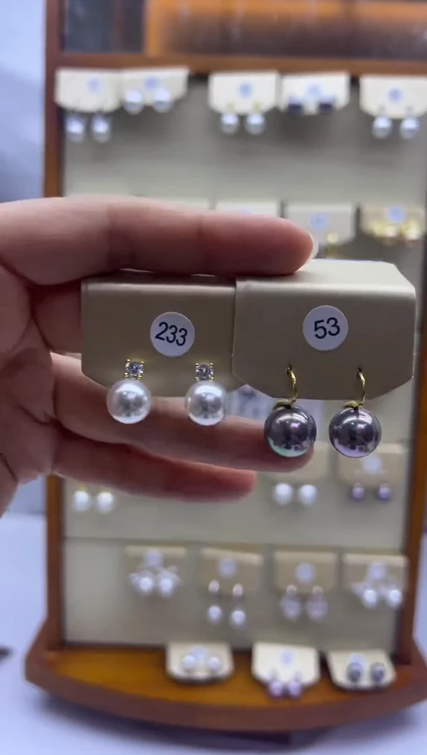 未镶嵌耳饰淡水珍珠233+53