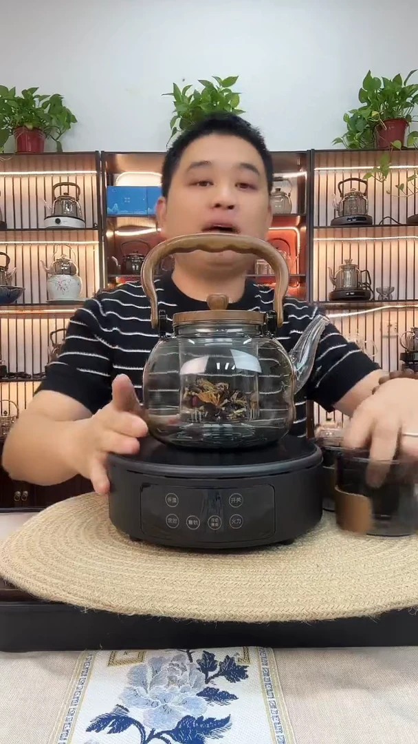 高硼硅玻璃提环款横硕炉子加1200壶加两只主人杯