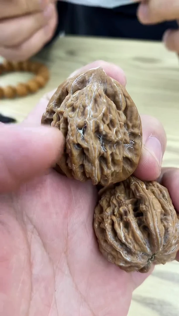 把件文玩核桃哥们福利单手捻麦穗虎头#369088