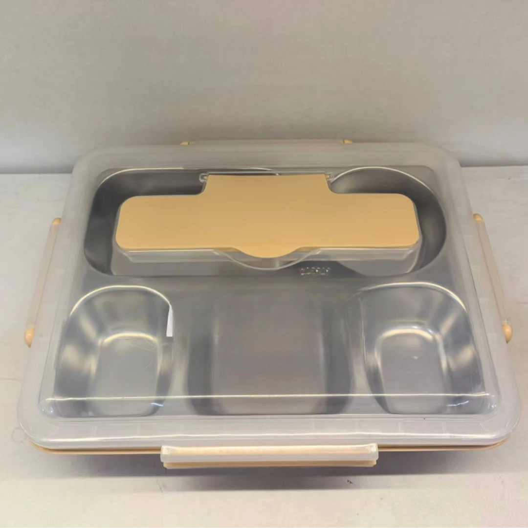 304不锈钢保温饭盒分格便当盒带盖防烫餐盒