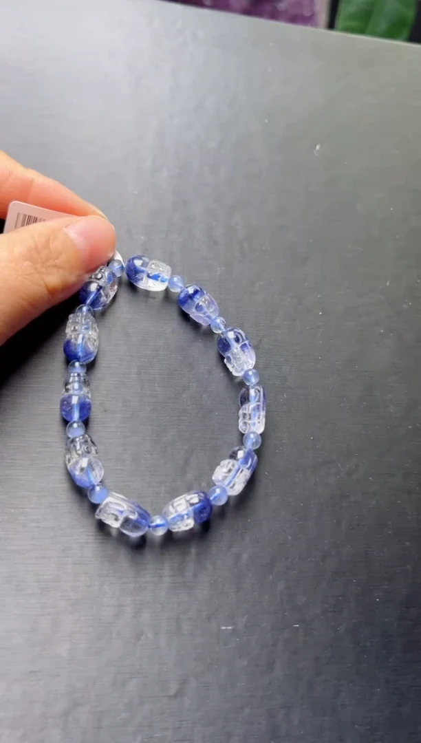 【闪购商品】水晶手串未镶嵌蓝线石貔貅手串 JP37696