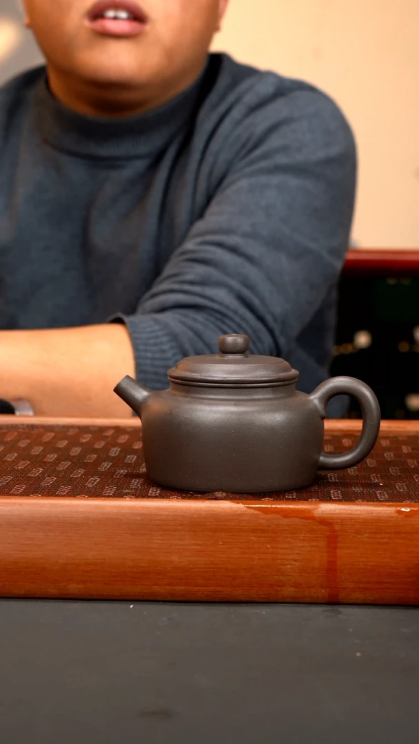 【闪购商品】紫砂茶壶 完美天青泥全手德钟