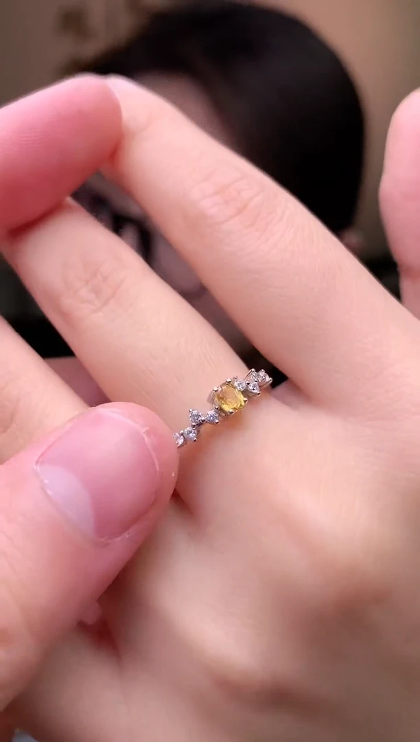 【闪购商品】蓝宝石戒指银S925镶嵌戒指