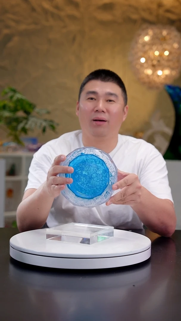 摆件蓝白色设计款切面小果碗