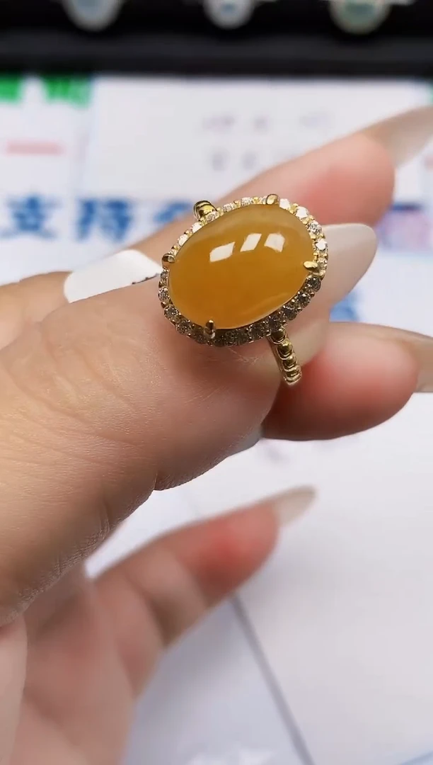 银S925镶嵌戒指翡翠1321