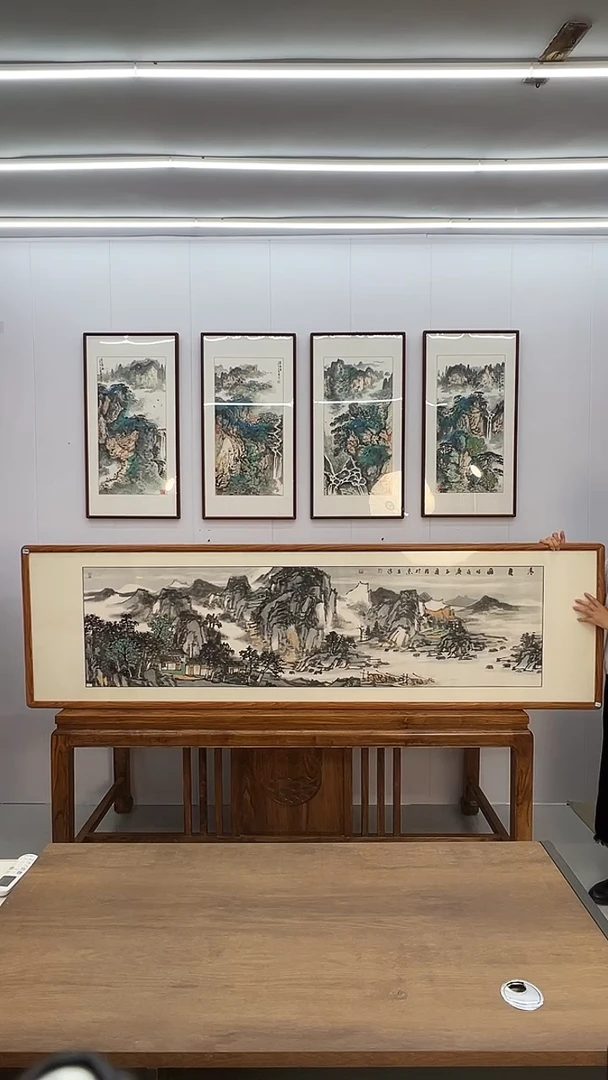国画郑立船  220*60   水墨 山水