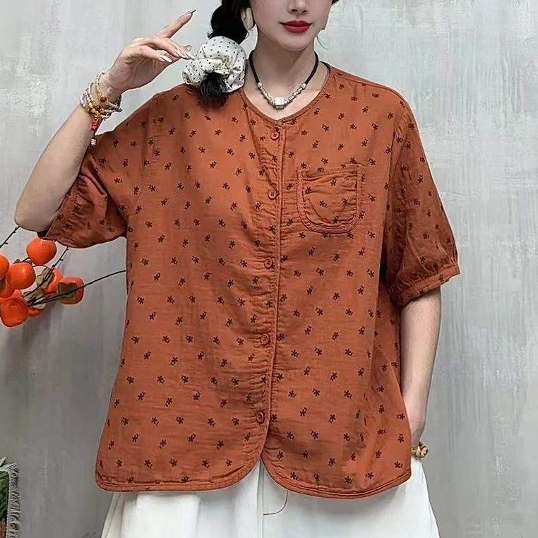 8881新款夏季时尚气质简约休闲小衫QZ