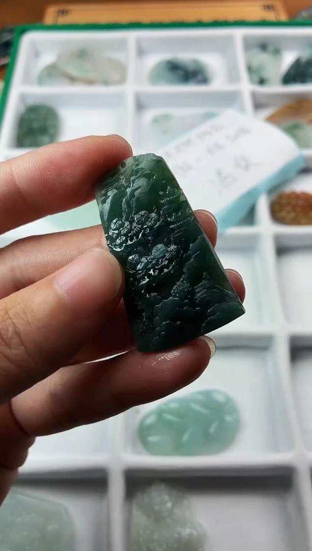 定制翡翠未镶嵌抖**空5027毛货不退不换