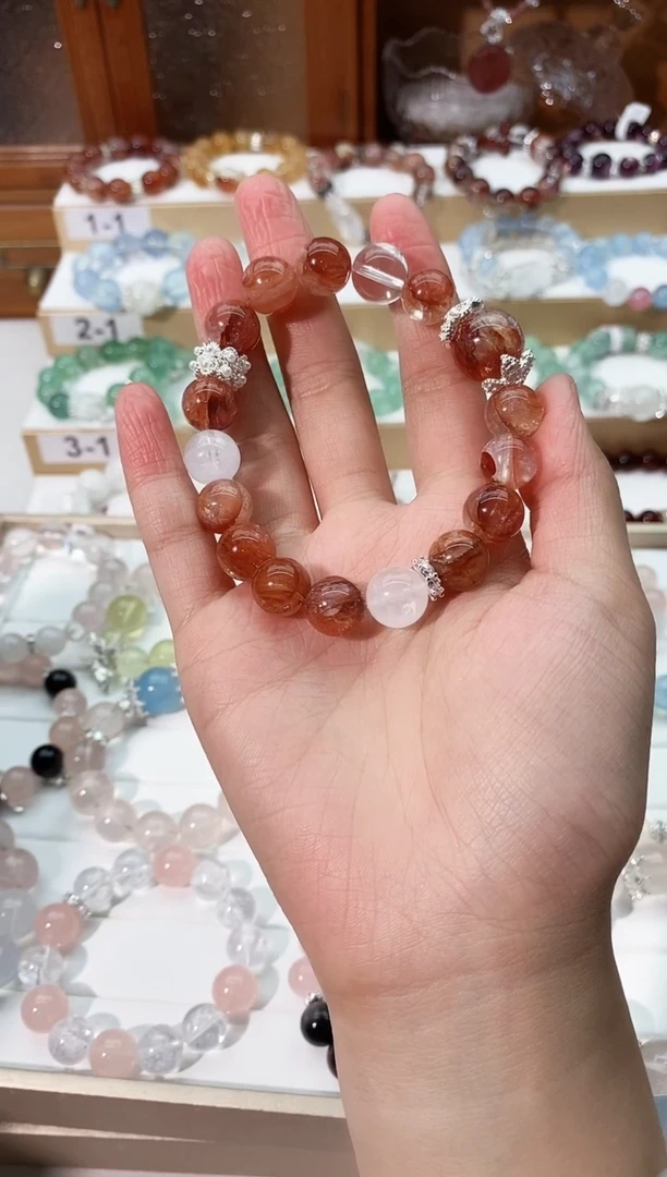 【闪购商品】水晶手串未镶嵌红浇花手串