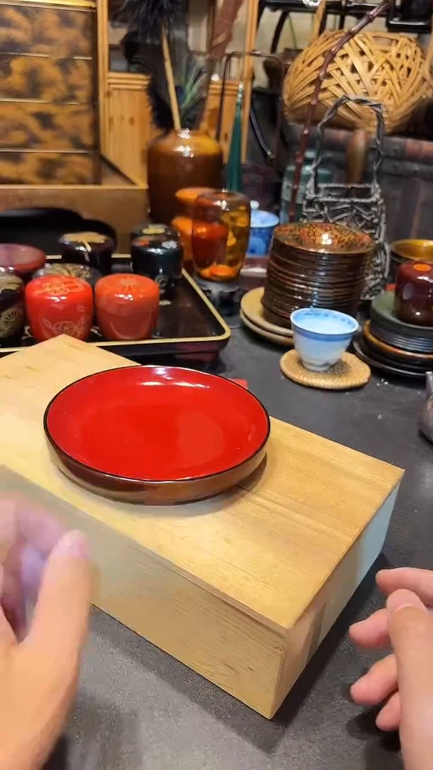 果子盘五只  大漆漆器大漆漆器大漆漆器
