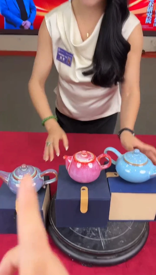 壶A3/窑变手把壶壶三件套——————