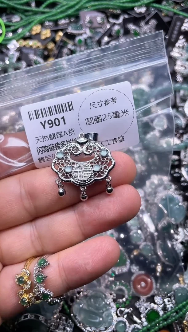 【闪购商品】翡翠颈饰未镶嵌Y901项链