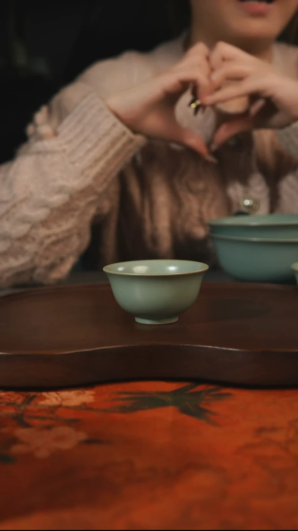 杯子瓷流***子汝州原产地原矿仿古老釉q